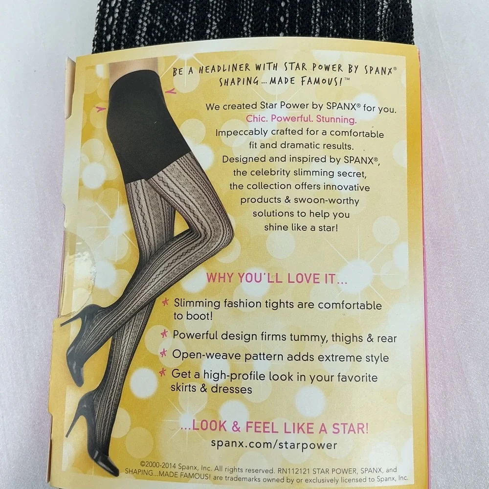Spanx Shaping Tights Black Women's Size D NWT
